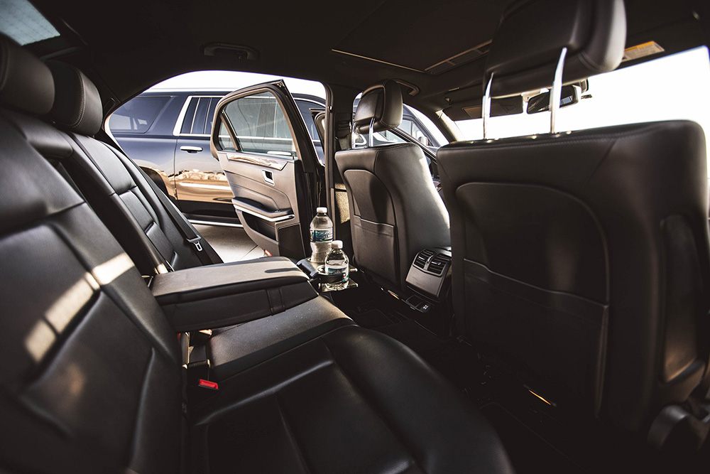 Luxury Black Car Interior
